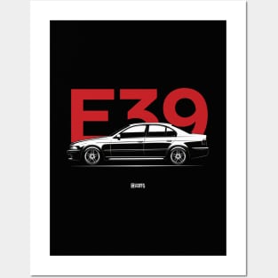 Black E39 Style Posters and Art